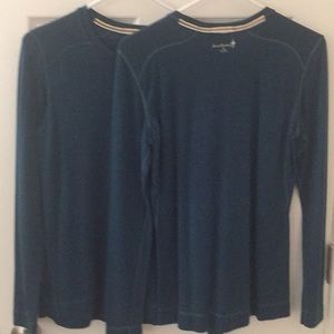 Two Smartwool crew neck